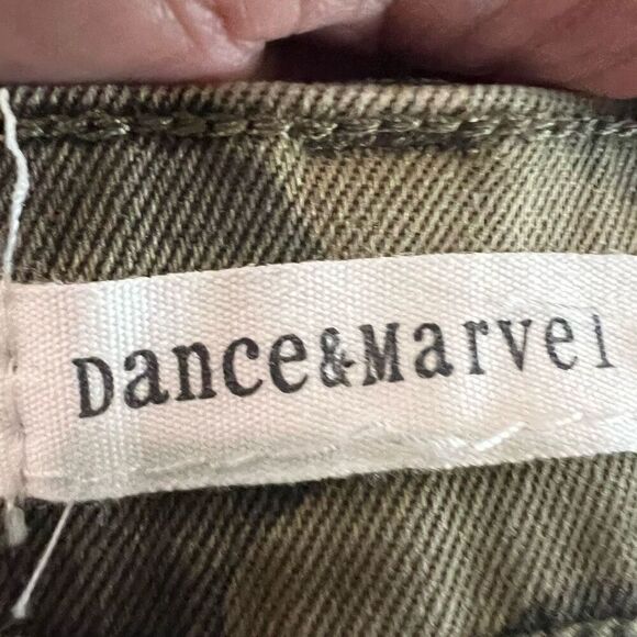 DANCE & MARVEL Skirt S Cargo Camo Army Green Camouflage Mini Distressed - Picture 5 of 7